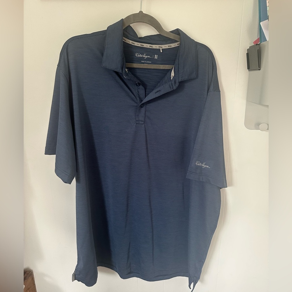Walter Hagen Men's Blue Polo Shirt